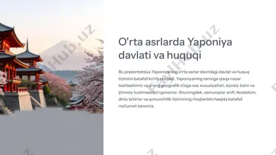o'rta asrlarda yaponiya davlati va huquqi — PPTX
