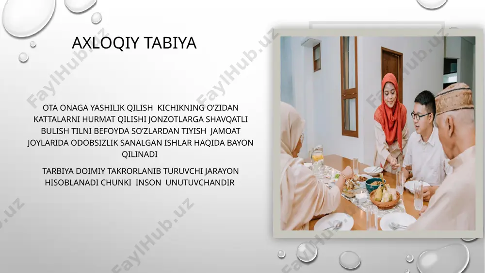 bola odobi bilan aziz kitobi tanishtiruv taqdimoti - Page 5