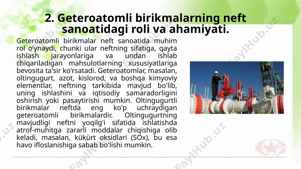 heteroatomli birikmalar - Page 5