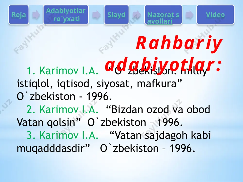 gini tan olish kabilarni kiritish mumkin. reja adabiyotlar ro`yxati slayd nazorat savollari video reja adabiyotlar ro`yxati slayd nazorat savollari video odatiy huquqiy ong ilmiy huquqiy ong professional (kasbiy) huquqiy ong odatiy huquqiy ong bevosita kishilarning hayotiy shart-sharoitlari, ularning hayotiy tajribalari asosida shakllanadi. unda ruhiy elementlar, ya`ni hissiyotlar, ehtiroslar muhim rol o`ynaydi. reja adabiyotlar ro`yxati slayd nazorat savollari video professional huquqiy ong huquqshunoslar, ya`ni maxsus yuridik ma`lumot va tayyorgarlikning amaliy tajribasi talab qilinadigan kasb egalari huquqiy ongidir. huquqshunoslar uchun huquqiy bilimlarga ega bo`lishi muhim ahamiyatga ega. ushbu bilimlar fuqarolar darajasidan ancha yuqori bo`lishi, huquq tamoyillari va normalari yuzasidan ma`lumotlarning ko`lami, teranligi, rasmiylashtirilgan mohiyati bilan ajralib turishi, eng muhimi – ulat haqiqatan ham shu bilim va ko`nikmalarni amaliyotda qo`llay olish qobiliyatiga ega bo`lishlari lozim. reja adabiyotlar ro`yxati slayd nazorat savollari video ilmiy huquqiy ong – huquqni tizimga solib, nazariy o`zlashtirishda ifodalanuvchi g`oyalar, konsepsiyalar, qarashlardan iborat. bunday huquqiy ongga ega shaxslar sifatida yuridik …