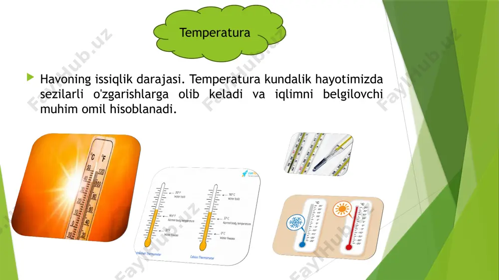 ob-havo elementlari, yog’inlar, temperatura, shamollar va ulardagi tabiiy o‘zgarishlarni anglash - Page 5