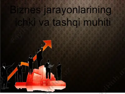 biznes jarayonlarining ichki va tashqi muhitini tushunish — PPT