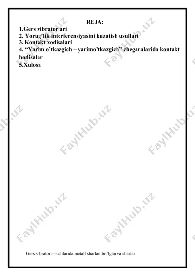 gers vibratorlari — DOCX