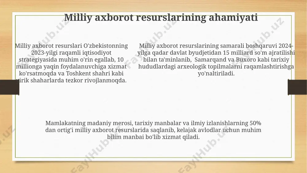 internet xizmatlari. milliy ahborot resurslari bilan ishlash - Page 5