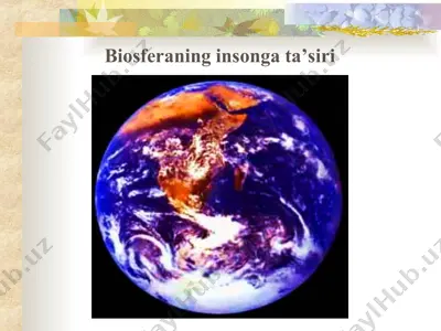 biosferaning insonga ta'siri — PPT