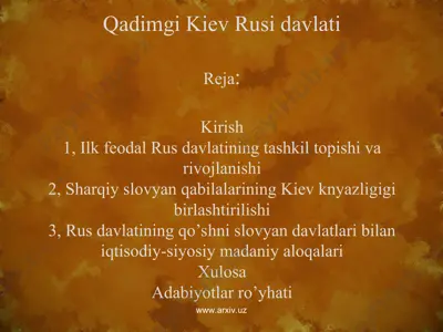 qadimgi kiev rusi davlati — PPT