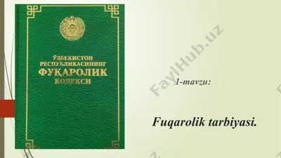 fuqarolik tarbiyasi — PPTX