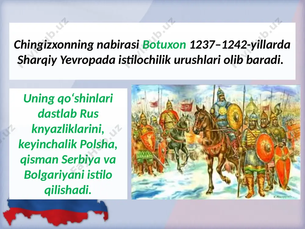 ruslarning bosqinchilarga qarshi kurashi. 7- sinf - Page 3