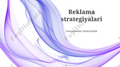 reklama strategiyalari — PPTX