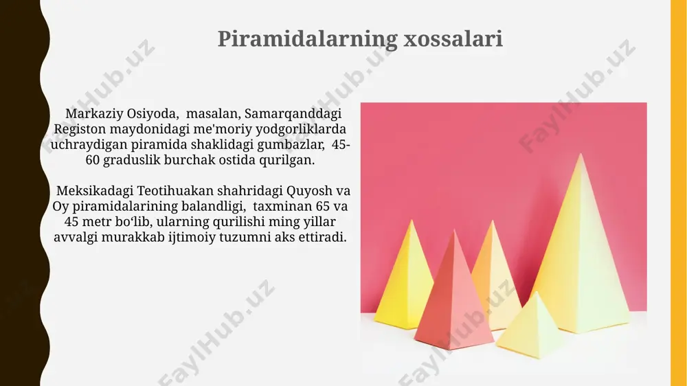 prizma, toʼgʼri burchakli parallelepiped, piramida - Page 4
