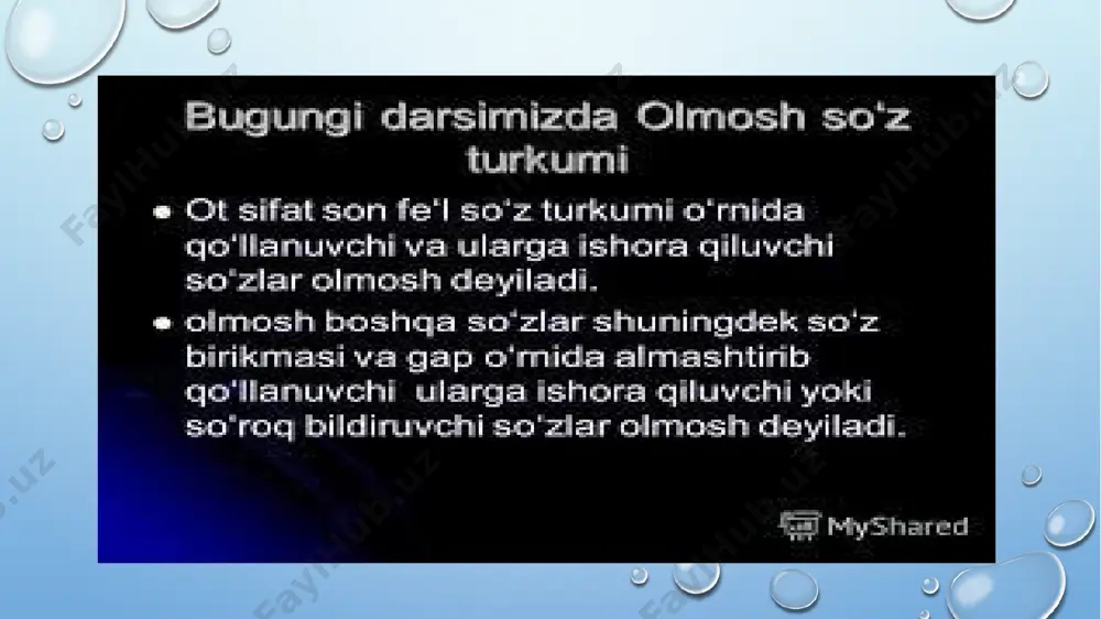 olmosh so’z turkumi. olmoshning ma’no turlari - Page 4