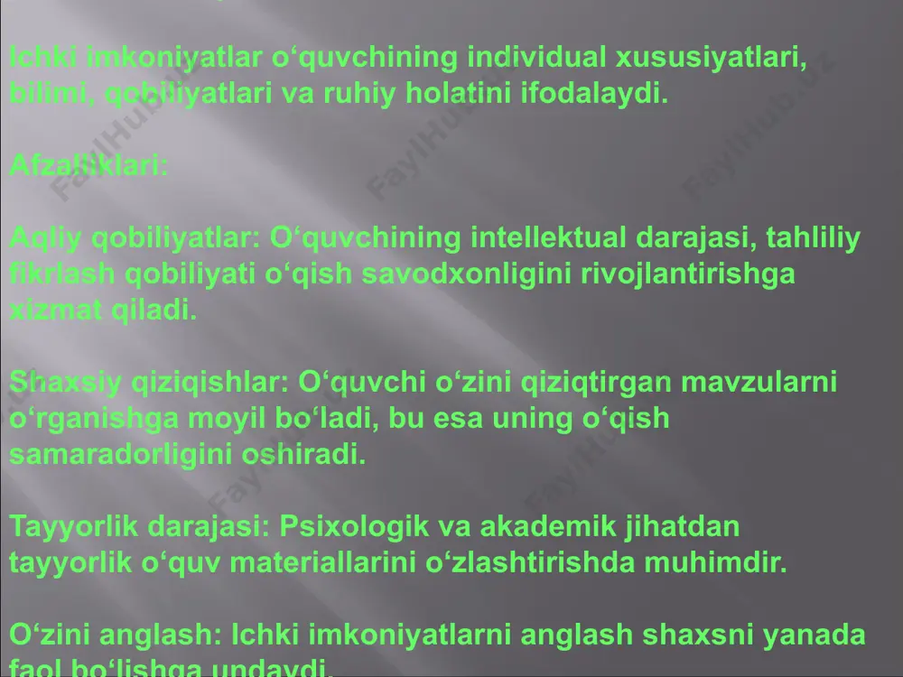 o'qish savodxonligida rag'bat va ichki imkoniyatlar - Page 4