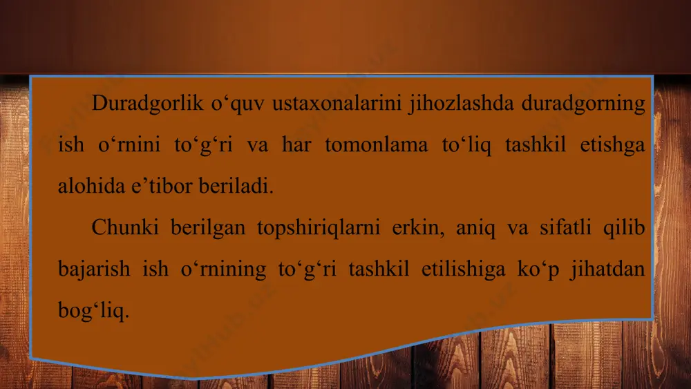 yog‘ochga ishlov berish ustaxonasining tuzilishi 5-sinf - Page 4