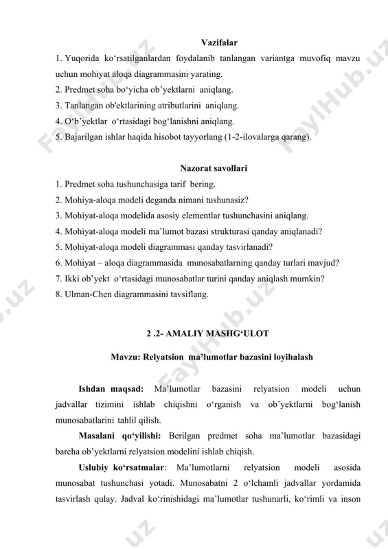 ma’lumotlar bazasini loyihalash - Page 5