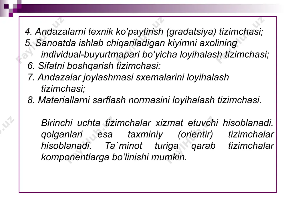 tizim va tizimchalarni loyihalashtirishning prinsiplari - Page 4