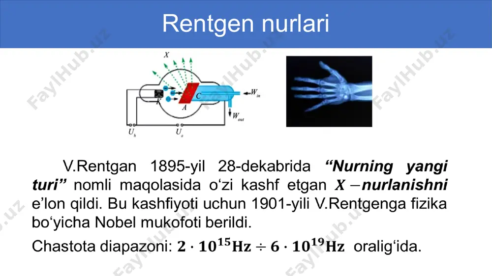 infraqizil nurlanish. ultrabinafsha nurlanish. rentgan nurlari - Page 5
