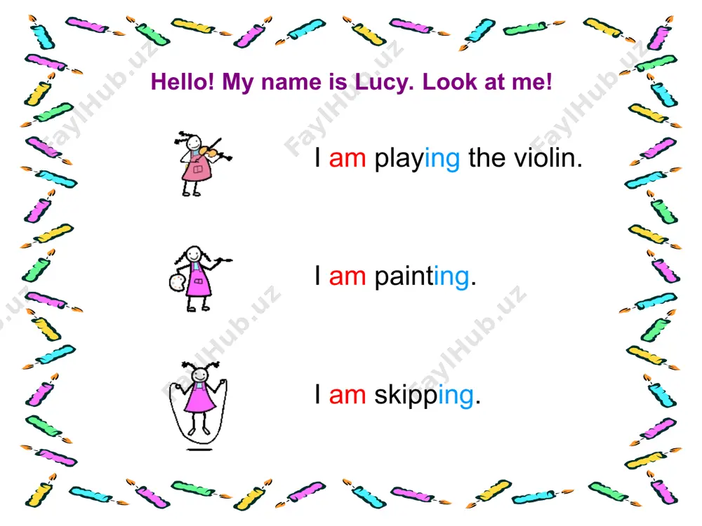 present continuous - Page 4