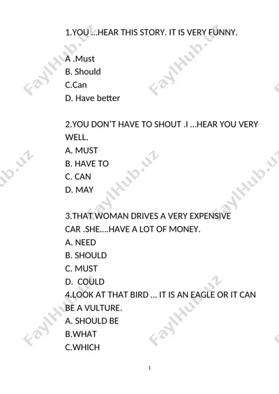 learn english online test — DOCX