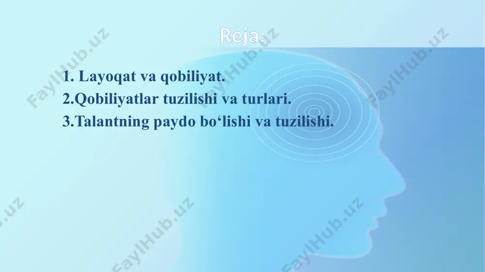 ashkil qiladilar. hamda ular qobiliyat bilan birgalikda mahoratga erishishni ta’minlaydilarki, buning natijasida mehnatda katta yutuqlar qo‘lga kiritiladi. qobiliyatli, ammo noshut inson ko‘p narsaga erisha olmaydi. qobiliyat ko‘nikmada ro‘yobga chiqadi. darhaqiqat, qobiliyatli kishining ko‘nikma va malakalari ko‘p qirrali va mukammallashgan bo‘ladi. shuning bilan birga ko‘nikma va malalakalar etishmagan qobiliyatni bir muncha to‘ldirish yoki undagi kamchilikni tugatish mumkin. ko‘nikmalarni umumlashmasi mohirlik deb ataladi. mohirlik ham qobiliyatning o‘zginasidir. har qanday qobiliyat ham murakkab bo‘lib, u kishiga turli-tuman talablar qo‘yadi. agar shaxs xususiyatlari tizimi shu talabga javob bera olsa kishi faoliyatni muvaffaqiyat bilan amalga oshirish uchun o‘z qobiliyatliligini ko‘rsata oladi, agarda xususiyatlardan qaysi biri rivojlanmagan bo‘lsa, shaxs mehnatning muayyan turiga nisbatan ham qobiliyatli deb baholanadi. har bir qobiliyatning o‘ziga xos tuzilishi mavjud. qobiliyat tarkibida tayanch va etakchi xususiyatlarni, muayyan asosiy yoki yordamchi xususiyatlarni farq qilish lozim. barcha qobiliyatlar uchun asosiy tayanch xususiyat kuzatuvchanlik, bilish ko‘nikmasidir. bu individual narsaning o‘ziga xos tomoni, ijodiy faoliyat uchun …