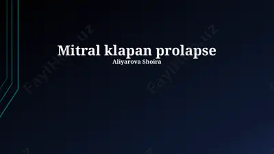 mitral klapan prolaps — PPTX