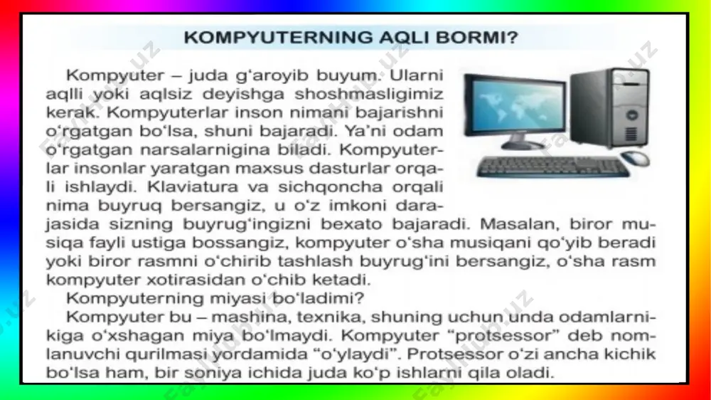 kompyuterning aqli bo'rmi? - Page 5