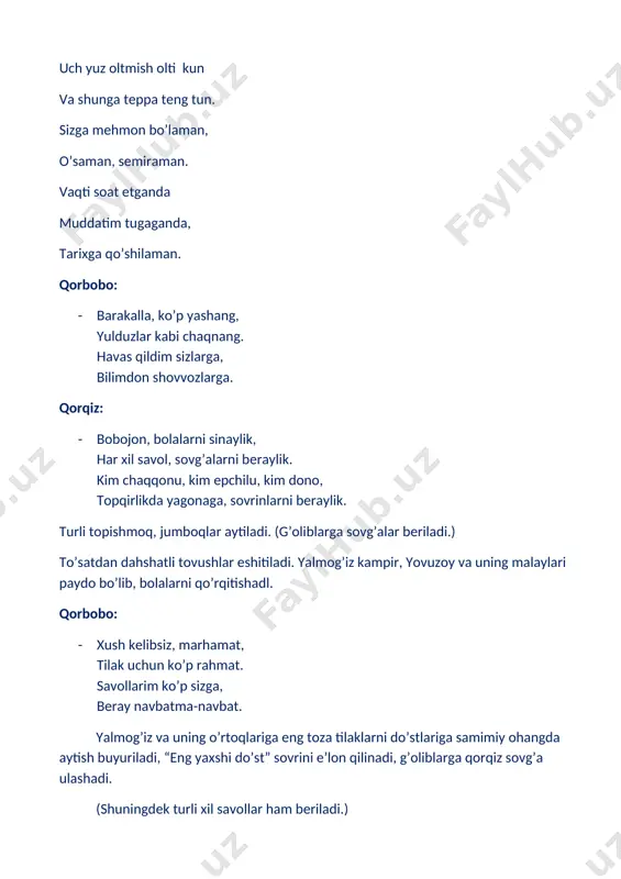 "yangi yil bayrami" senariysi - Page 5