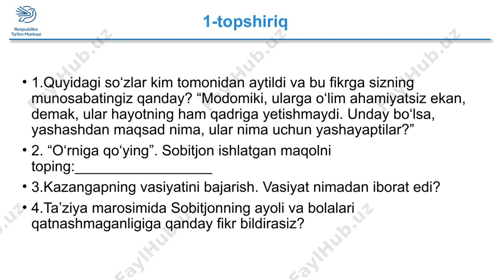 chingiz aytmatov "asrga tatigulik kun" romani tahlili - Page 5
