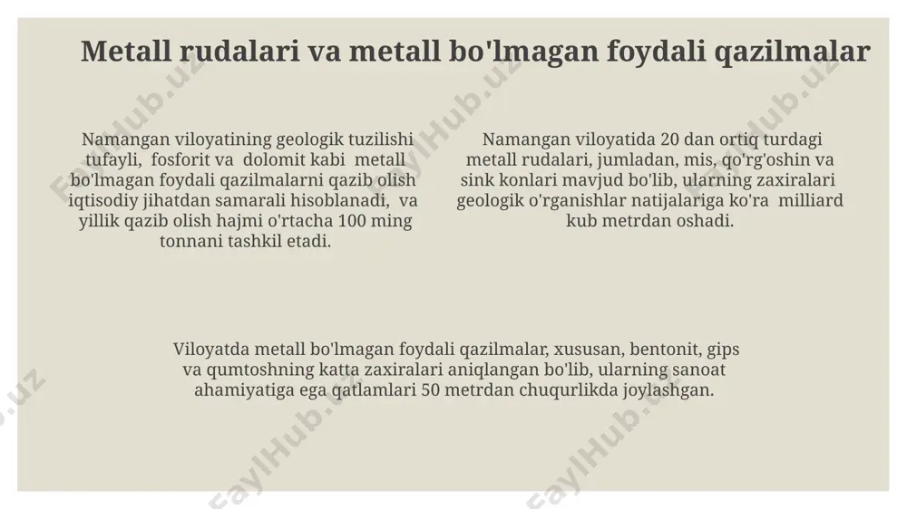 namangan viloyati foydali qazilmalari - Page 4