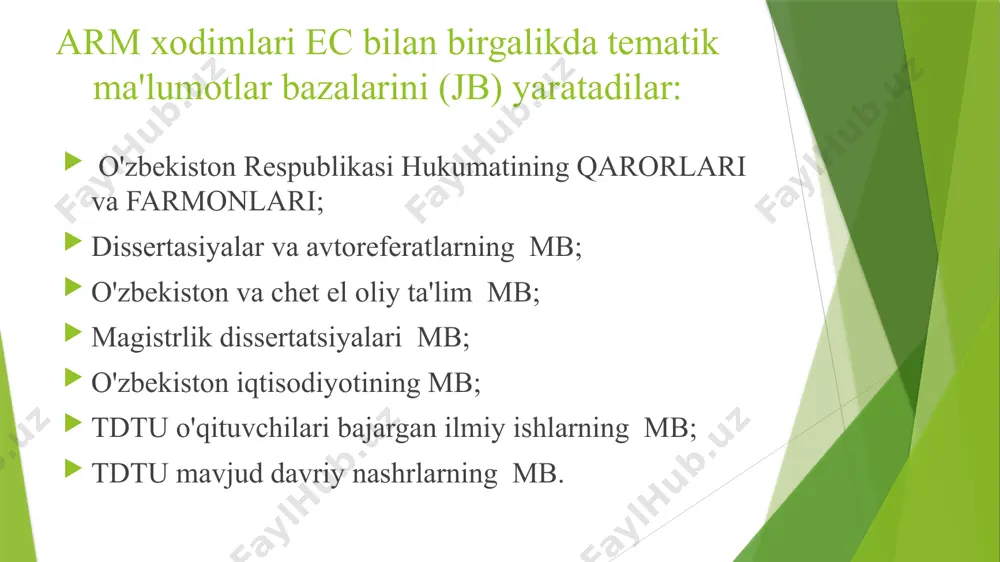 ekiston milliy entsiklopediyasi" ko'p jildli nashrini nashr etdi. birinchi jildi 2000 yil oxirida, keyingisi 2006 yilda nashr etilgan. o'zbekiston milliy entsiklopediyasi 12 jilddan iborat. uning 11 jildida 50 ming maqola bor. milliy entsiklopediyaning har bir jildida 800 dan 1200 gacha rangli va oq-qora tasvirlar va xaritalar mavjud. ushbu ensiklopediyani yaratishda 5000 ga yaqin mualliflar, sharhlovchilar va olimlar qatnashdilar. 12-jild to'liq o'zbekiston respublikasiga bag'ishlangan. lug'at 1) bu ma'lum bir tilda, uning mintaqaviy yoki ijtimoiy shevasida mavjud bo'lgan, u yoki bu yozuvchining asarlarida uchraydigan so'zlar to'plami, so'z boyligi; ma'lum bir tartibda, asosan alifbo tartibida, tushuntirish yoki boshqa tilga tarjima bilan joylashtirilgan ushbu so'zlar to'plami.fransuz yozuvchisi a.fransa lug'atni "koinot alifbo tartibida" deb atagan. u shunday deb yozgan edi: "birlashtirilgan so'zlar bizning vatanimiz va butun insoniyatning ruhi, go'shti va qonining yaratilishi deb o'ylang". 2) bu so'zlar (yoki morfemalar, iboralar, so'z birikmalari va boshqalar) ni o'z ichiga olgan kitob. so'zlarning ma'nosini sharhlaydigan lug'at tushuntirish lug'ati …