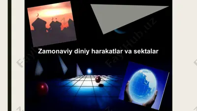 zamonaviy diniy harakatlar va sektalar — PPTX
