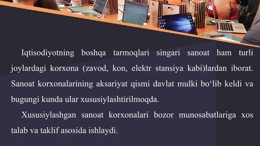 sanoat – milliy iqtisodiyotning tayanch tarmog‘i 8-sinf - Page 5