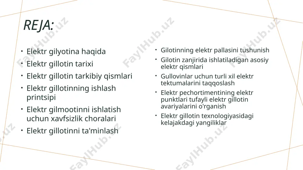 vofiqlikda ppe, masalan, xavfsizlik ko'zoynaklari, qo'lqoplar va quloq himoya qurilmalari kabi, kiyinishlari kerak elektr gilyotina to'g'ri ishlashi va tajribali kazolarni kamaytirish uchun doimiy ta'minot va tekshirishlardan o'tkazilishi kerak. bu, barcha xavfsizlik xususiyatlari to'g'ri ishlashi elektr gillotinni ta'minlash 1 tez-tez tekshirish va hizmat ko'rsatish elektr gilyotining harakatlanuvchi qismlarini doimiy tekshirib, yumshoq ishlay oladigan va zanglamay olish uchun yuring va yopishni ta'minlash juda muhimdir. 2 parcha tezlanishi va tekislashtirilishi elektr gilyotina pichoqlari to'g'ri va toza kesimlarni saqlab qolish uchun mavjud bo'lganini va to'g'ri tartibda moslashtirilishi kerak. 3 elektr tizimni xizmat ko'rsatish gilyotina elektr tizimini doimiy tekshirib, qattiq bog'lanishlarni, qirg'izilgan tizimlarni yoki boshqa potentsial xavfli holatlarni tekshirib chiqing, xavfsiz ishlovchi uch gilotinning elektr pallasini tushunish elektr sxema qismlari gilyotina elektr sxemasi motor, quvvat manbai, suwitchlar va xavfsizlik mexanizmlari kabi komponentlarni o'z ichiga oladi. elektr sxemaning funktsiyasi elektr sxema, pichoqning harakatini boshqaradi, aniqlik bilan kesishni ta'minlaydi va noxushliklarni oldini olish uchun xavfsizlik xususiyatlarini ta'minlaydi. …