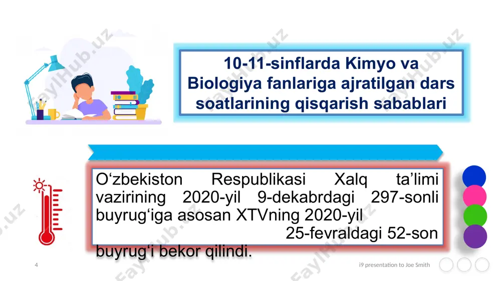 doska yoki xarakatli detallar, ko‘rgazmali proektlar doskasi bo‘lib, uni olib qayta tahlash mumkin. lepbuk haqida bilasizmi? i9 presentation to joe smith ‹#› i9 presentation to joe smith ‹#› i9 presentation to joe smith ‹#› i9 presentation to joe smith ‹#› i9 presentation to joe smith ‹#› i9 presentation to joe smith ‹#› i9 presentation to joe smith ‹#› respublika ta’lim markazi e‘tiboringiz uchun rahmat i9 presentation to joe smith ‹#› e’tiboringiz uchun rahmat! i9 presentation to joe smith ‹#› image1.png image2.png image3.jpeg image4.png image5.jpg image6.png image7.jpeg image8.jpg image9.png image10.jpeg image13.png image19.jpeg image20.png image14.png image15.jpeg image16.png image17.png image18.jpeg image25.jpeg image21.jpeg image22.jpeg image23.jpeg image24.jpeg image26.png image27.png image28.png image29.jpeg image35.jpeg image36.jpg image37.jpeg image38.jpeg image39.png image40.jpg image41.png image42.png image43.jpg image44.jpg image45.jpg image46.jpeg media1.gif image47.png media2.gif image48.png media3.gif image49.png media4.gif image50.png media5.gif image51.png image52.emf