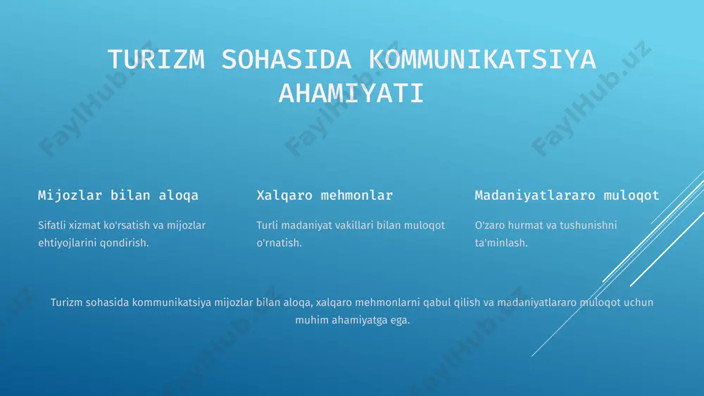 turizm xodimlarining nutq madaniyat va unga qo’yiladigan talablar - Page 3