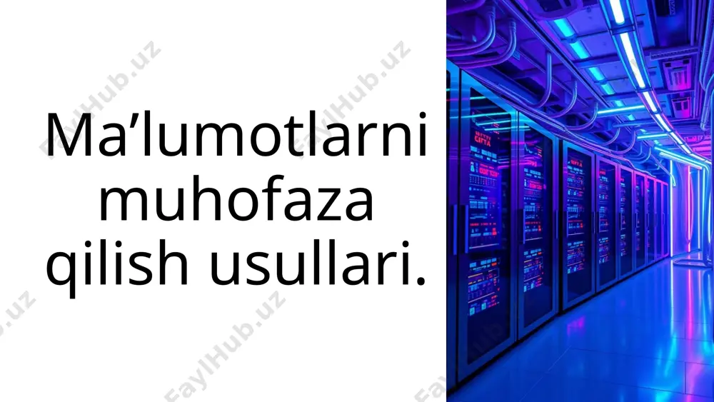 armoqlarga chiqib ketishining oldini olish uchun mo'ljallangan tizim. u ma'lumotlarni kuzatib boradi, identifikatsiyalashadi va ularning harakatini nazorat qiladi. dlplar ma'lumotlarning ruxsatsiz nusxalanishi, uzatilishi yoki saqlanishining oldini oladi. ular shuningdek, ma'lumotlar xavfsizligini ta'minlash, qonuniy talablarga javob berish va biznesning muhim ma'lumotlarini himoya qilish uchun muhimdir. dlplar, ayniqsa, moliyaviy ma'lumotlar, shaxsiy identifikatsiya ma'lumotlari va intellektual mulkni himoya qilish uchun zarur. 12 security information and event management (siem) - xavfsizlik ma'lumotlari va hodisalarni boshqarish siem – xavfsizlik ma'lumotlarini to'plash, tahlil qilish va hodisalarni boshqarish uchun ishlatiladigan tizim. u turli xil manbalardan, jumladan, firewalllar, ids/ipslar, serverlar va boshqa xavfsizlik vositalaridan ma'lumotlarni yig'adi. siemlar xavfsizlik hodisalarini real vaqt rejimida aniqlashga, ularga javob berishga va xavfsizlik holatini yaxshilashga yordam beradi. ular xavfsizlik analitiklariga shubhali faoliyatni aniqlash, xavfsizlik qoidalarini buzilishini tekshirish va xavfsizlik hodisalariga javob berishda ko'maklashadi. siemlar, ayniqsa, katta tarmoqlarda xavfsizlikni markazlashgan holda boshqarish uchun muhimdir. 13 tarmoq xavfsizligida dasturiy vositalar. 14 tarmoq xavfsizligida dasturiy vositalar …