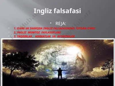 ingliz falsafasi — PPTX