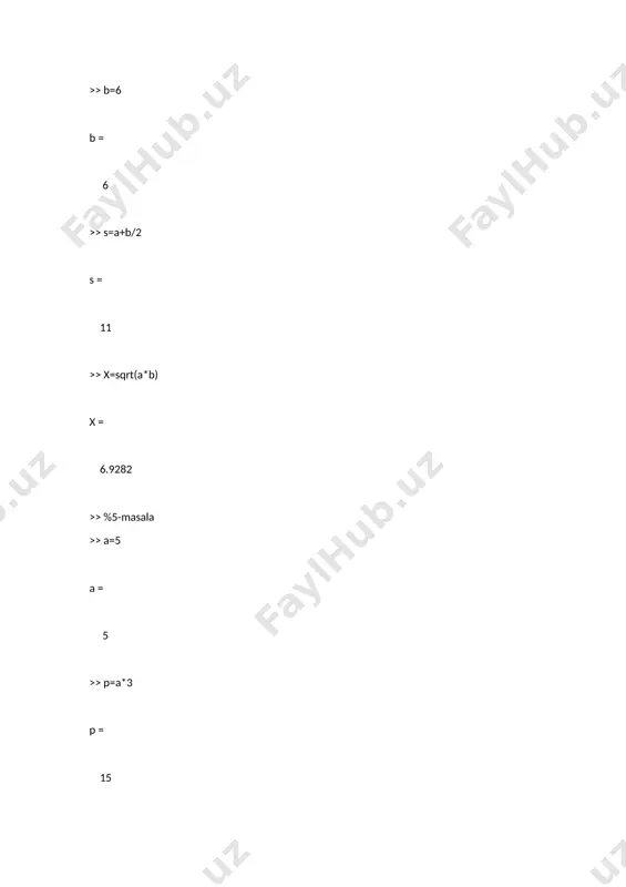 matlab dasturida matematik masalalarni yechish amaliyoti - Page 4