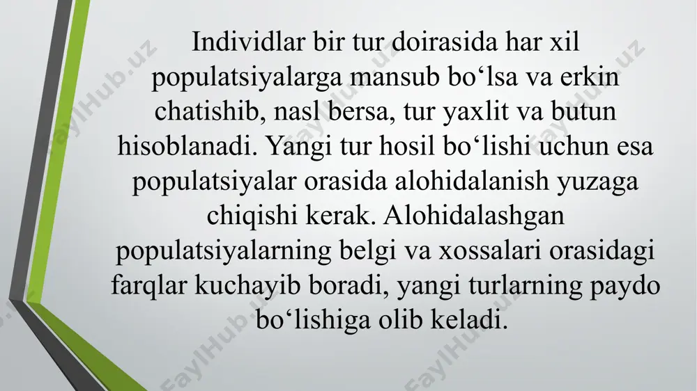 turlarning paydo bo`lishi - Page 5
