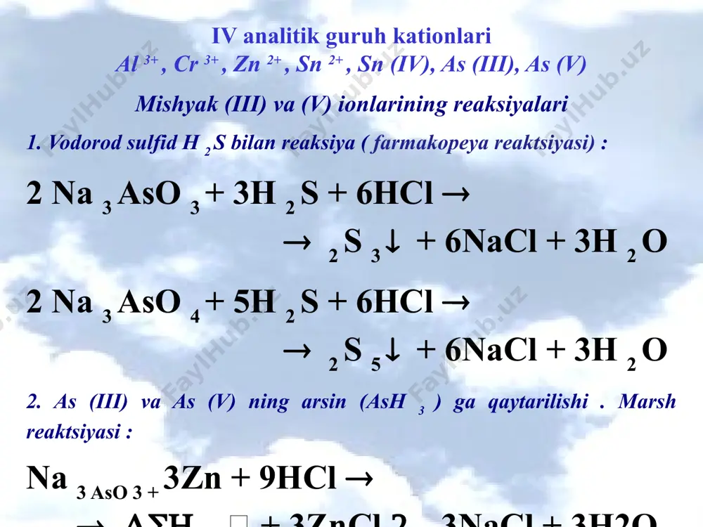 iv analitik guruh kationlarining tahlili - Page 4