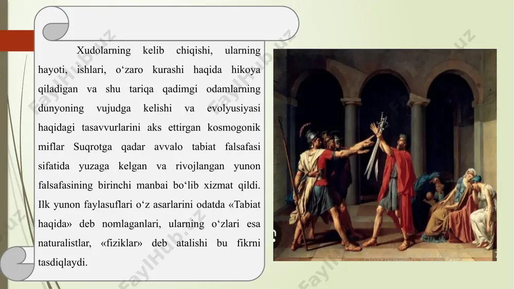 pishga uringanlar va bu tasavvurlarni eng qadimgi kitob – rigvedalarda aks ettirganlar . sharqning buyuk mutafakkiri forobiy borliq muammosini hal qilishda “ vujudi vojib ” va “ vujudi mumkin”ning o‘zaro nisbatiga murojaat qiladi . uning fikricha “ vujudi vojib ” barcha mavjud yoki paydo bo‘lishi mumkin bo‘lgan narsalarning birinchi sababi . birinchi sabab sifatida u o‘zga turtkiga muhtoj emas . u mutloq borliq va donishmandlik ifodasi . “ vujudi mumkin ” esa doimo o‘zgarishda , ziddiyatli munosabatlarda bo‘lib , unda barcha narsalar oddiydan murakkabga , tartibsizlikdan tartiblilikka qarab harakat qiladi . “ vujudi vojib “ yaratgan eng buyuk voqyelikdan biri inson aqlidir . u “ fuqarolik siyosati ” asarida borliqni olti darajaga bo‘ladi : markaziy osiyoning eng qadimiy kitobi “ avesto”da , borliq harakatdagi dunyo , butun jonli va jonsiz narsalarning uyg‘unligidagi mavjudlik deb ifodalanadi . keyinchalik falsafa tarixida borliqning ko‘p sonli har xil talqinlari shakllandi , lekin ularning barchasi …