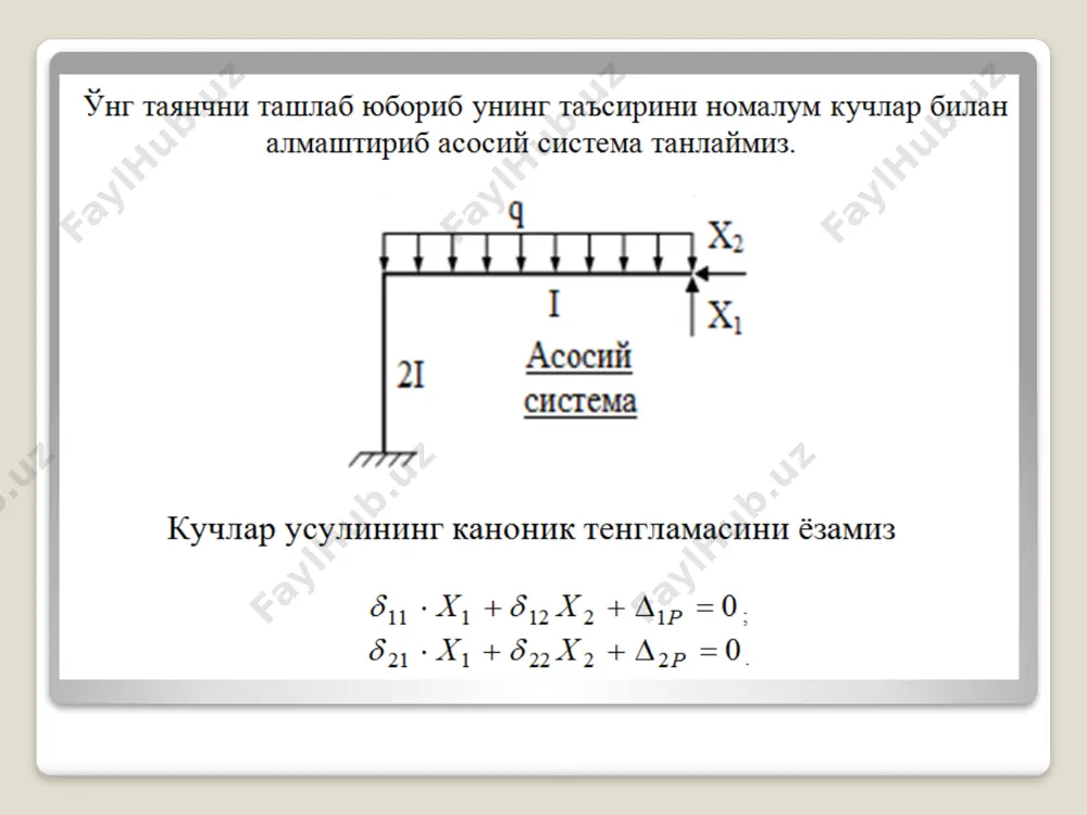 statik aniqmas tizimlarni hisoblash tartibi - Page 3