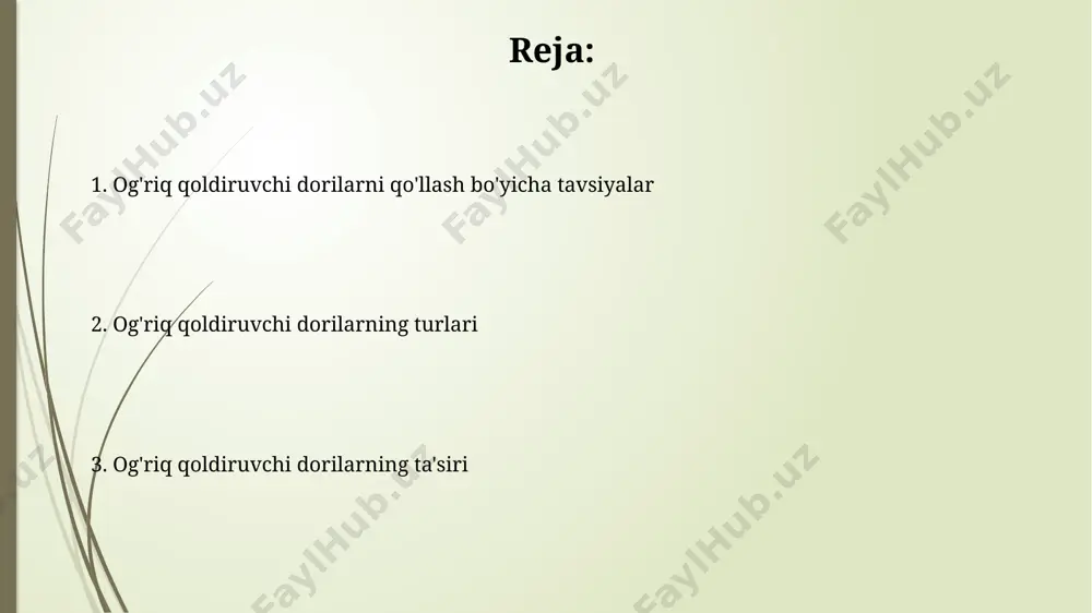 iga salbiy ta'siri bo'lishi mumkin, shuning uchun bunday hollarda shifokor bilan maslahatlashish zarur. og'riq qoldiruvchi dorilarni uzoq muddatli qo'llash dori qaramligiga olib kelishi mumkin, shuning uchun davolanish kursi 10 kundan oshmasligi kerak. atsetaminofen: afzalliklari va cheklovlari asetaminofen yalligʼlanishga qarshi taʼsir koʼrsatmaydi, faqat ogʼriq va isitmani pasaytiradi, shuning uchun yalligʼlanish bilan bogʼliq ogʼriqlarda samaradorligi cheklangan. asetaminofen yuqori dozalarida (kuniga 4000 mg dan ortiq) jigar shikastlanishiga olib kelishi mumkin, shuning uchun dozani shifokor tavsiyasiga muvofiq qatʼiy bajarish muhim. dozani oshirib yuborish va zaharlanish nonsteroid yallig'lanishga qarshi dorilar (nsaid) oshqozon-ichak traktining shikastlanishiga olib kelishi mumkin, kuniga 2 dan ortiq preparatni qabul qilish bu xavfni sezilarli darajada oshiradi. paracetamolning tavsiya etilgan kunlik dozasi 4 grammdan oshmasligi kerak. buni oshirib yuborish jigar etishmovchiligiga va jiddiy zaharlanishga olib kelishi mumkin. og'riq mexanizmi og'riqning intensivligi, uning turi (o'tkir yoki surunkali), joylashuvi va davomiyligiga qarab, 1 dan 10 gacha bo'lgan og'riq shkalasi yordamida baholanadi. og'riqni bosish uchun ishlatiladigan …