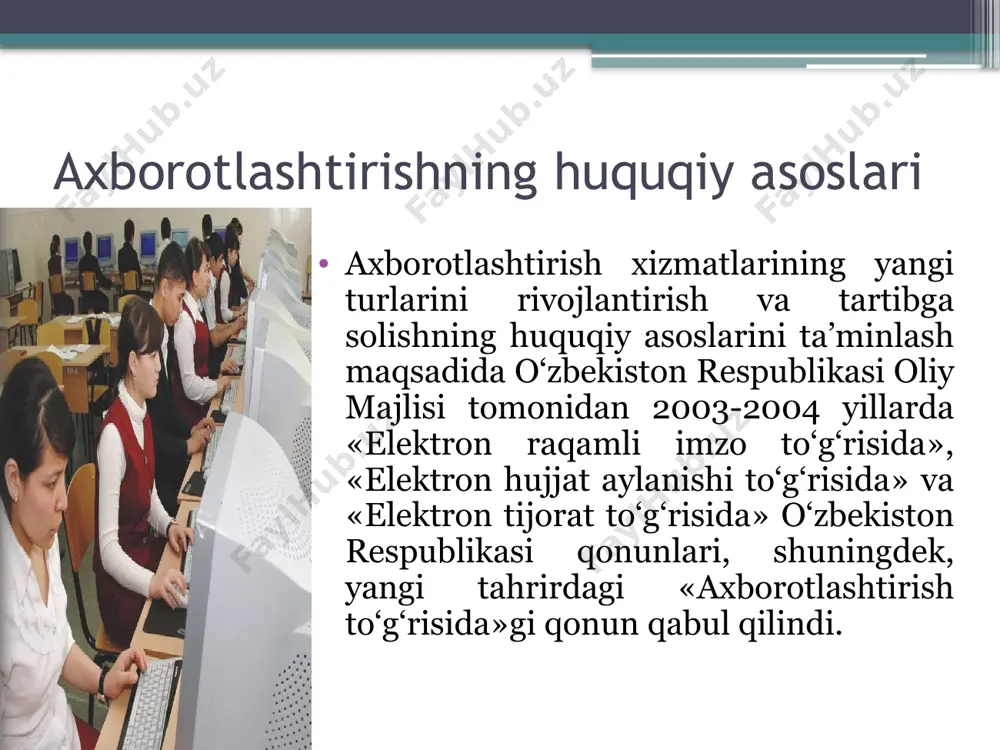 axborotlashtirish sohasidagi davlat siyosati - Page 3