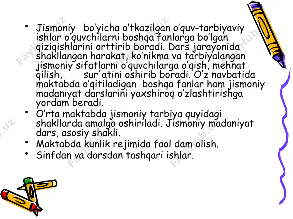 maktab jismoniy tarbiya o'quv fanining mazmuni - Page 5