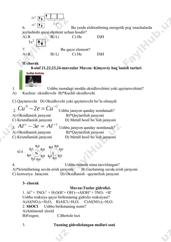 kimyo sinov materiallari - Page 3