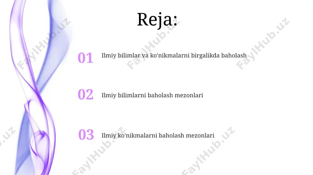 entdagi onkologiya markazining ma'lumotlariga ko'ra. reproduktivlik - tadqiqot natijalarining takrorlanishi. agar 3 ta mustaqil laboratoriya (masalan, samarqand, buxoro va xorazm) bir xil natijalarni olgan bo'lsa, ishonchlilik darajasi yuqori bo'ladi. ilmiy ko'nikmalarni baholash mezonlari ilmiy maqolalarni baholashda, 10 balldan kam bo'lmagan scopus indeksli maqolalarga ustunlik beriladi, shuningdek, tadqiqot natijalarining amaliy ahamiyati va toshkent shahri tajribasini o'z ichiga olishi hisobga olinadi. ilmiy loyihalarni baholashda, budjetning 20% dan ortiq mablag'larini samarali sarflash va 3 ta yangi texnologiyalarni qo'llash, samarqand viloyatida o'tkazilgan sinovlar natijalari muhim ahamiyat kasb etadi. ilmiy tadqiqotlar natijalarini baholashda 5 dan ortiq manba keltirish, shu jumladan, 2 ta xorijiy jurnal maqolasi va 3 ta mahalliy ilmiy nashrlarga havola qilish kabi mezonlar qo'llaniladi. ilmiy bilimlarni baholash mezonlari ilmiy ishlarning nashr etilgan joyining impact faktori, masalan, nature yoki science jurnallarida nashr etilgan maqolalarga 10 ball beriladi va 2023-yil ma'lumotlariga ko'ra global reytingda yuqori o'rinlarni egallaydi. ilmiy bilimlarni baholashda 5 balli shkala bo'yicha baholash, …
