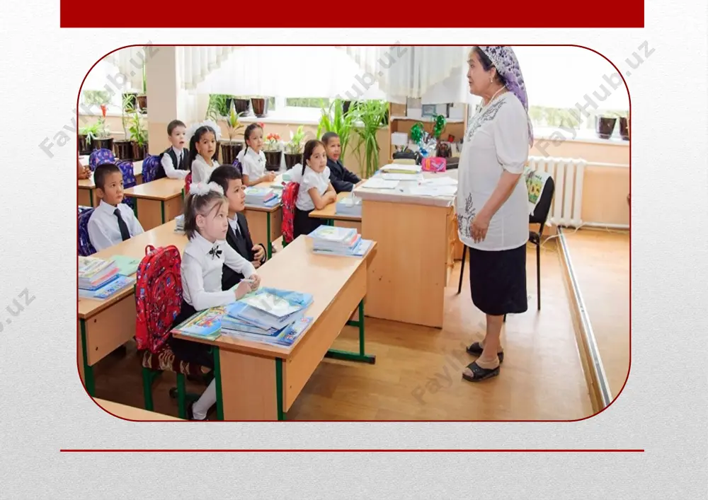 bilanbirgaengsharaflivamurakkabvazifadir. har bir tarbiyalanuvchi o’z xulq-atvoriga, xarakteriga ega. ularnio’qitishvatarbiyalashda ularninganashuo’zigaxosxususiyatlarinihisobga olishnihoyatdamurakkabdir.bunga insonlar o’rtasidaijtimoiymunosabatlarningmurakkabligini o’zidaakz ettiruvchimaxsususullardan foydalaniladi.pedagogikfaoliyatgatayyorgarlik ko’rayotganyoshlaruningana shunday xususiyatlarinibilishlarilozim. o’qituvchilikixtisosiningbuxususiyatlariuning professiogrammasidao’zifodasinitopadi: 1) o’qituvchiningshaxsiyxususiyatlari; 2) o’qituvchiningpedagogik-psixologik tayyorgarligigaqo’yiladigantalablar; 3)maxsus tayyorgarlikninghajmivatarkibi: 4)ixtisosgaoid metodiktayyorgarlikmazmuni. image2.jpg image3.jpg image4.jpg image5.jpg