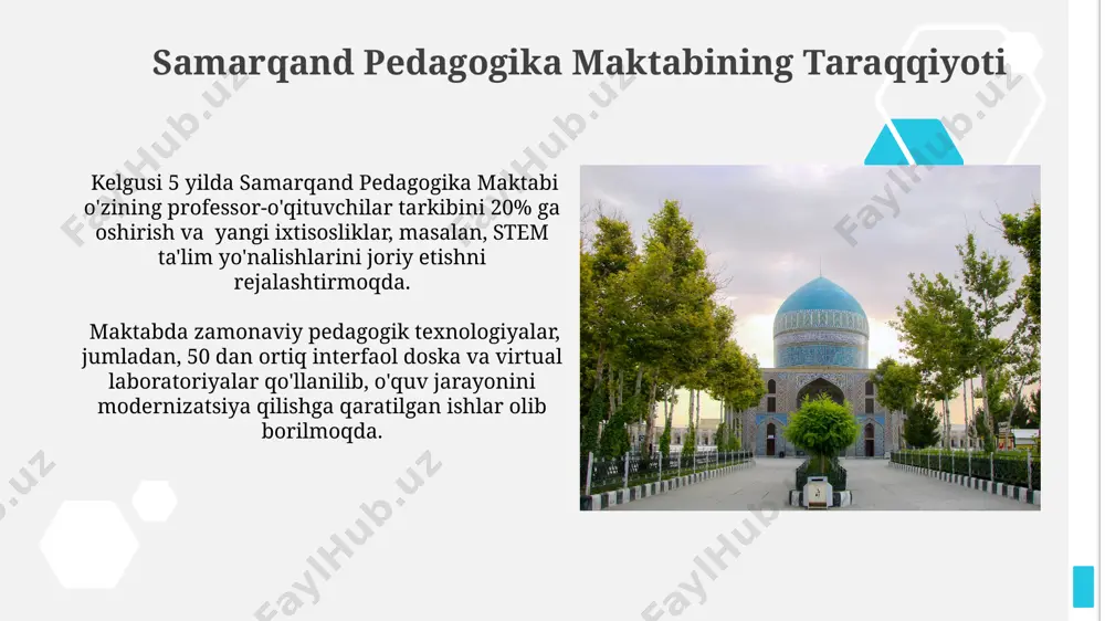 samarqand pedagogika maktabi: kecha, bugun va ertaga - Page 5