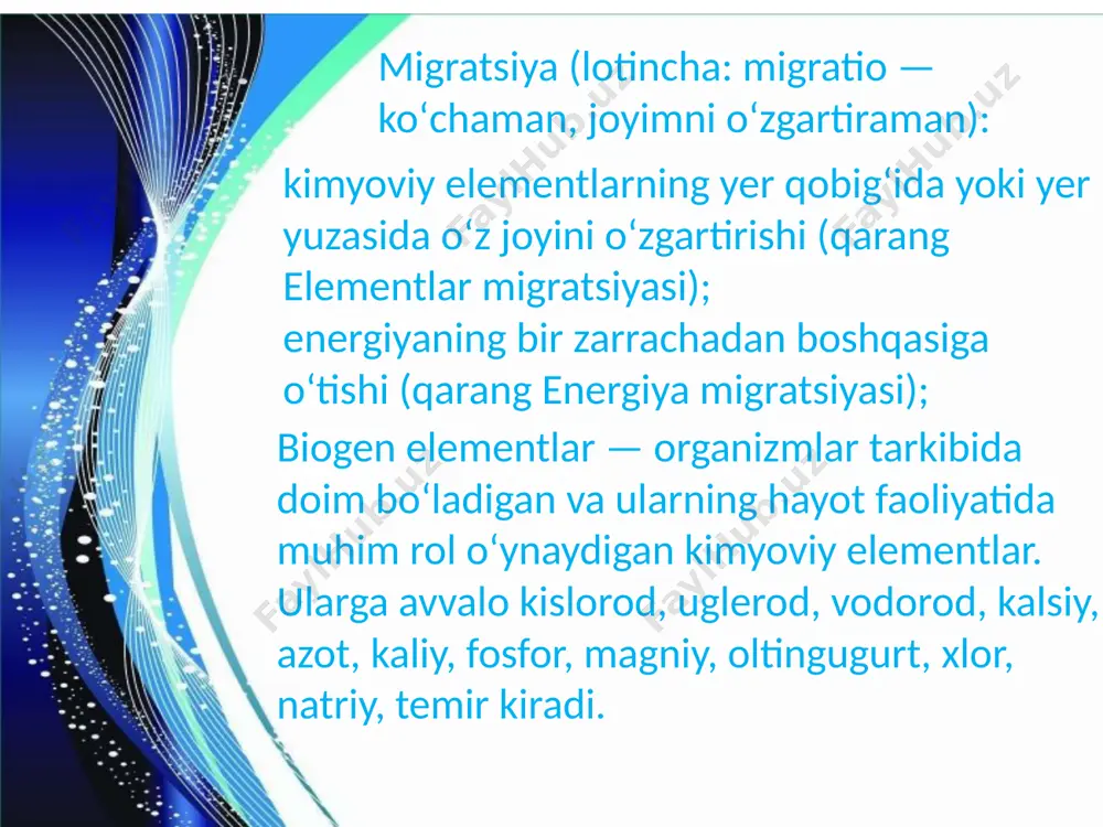 kimyoviy elementlarni migratsiyasini o’rganish - Page 4