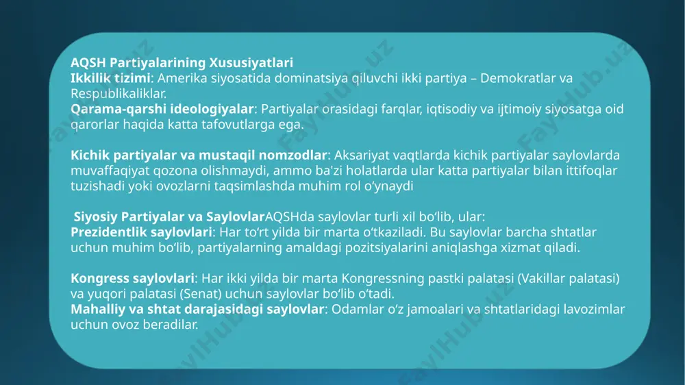 amerika partiyalari va saylov dasturi - Page 5